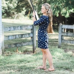 Floral Print Dress - Fitted